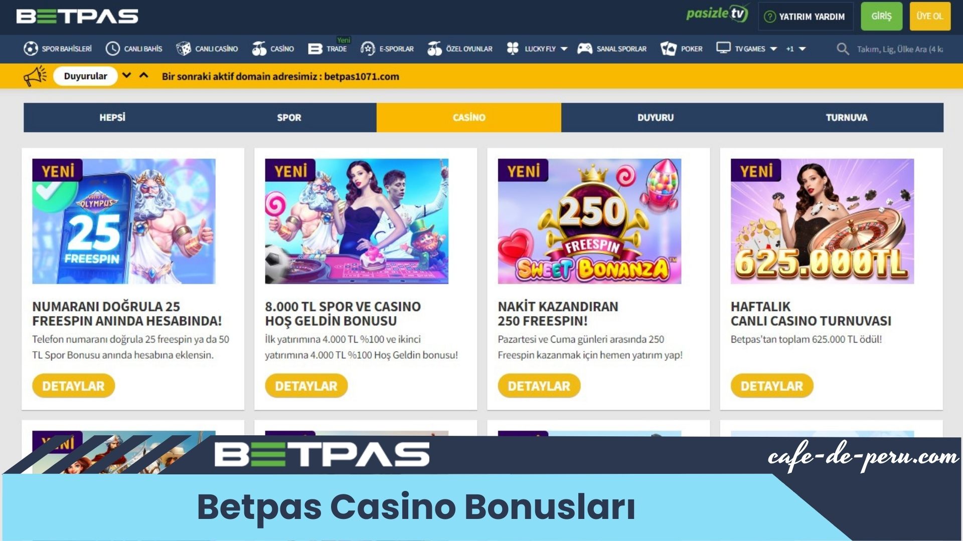 Betpas Casino Bonusları