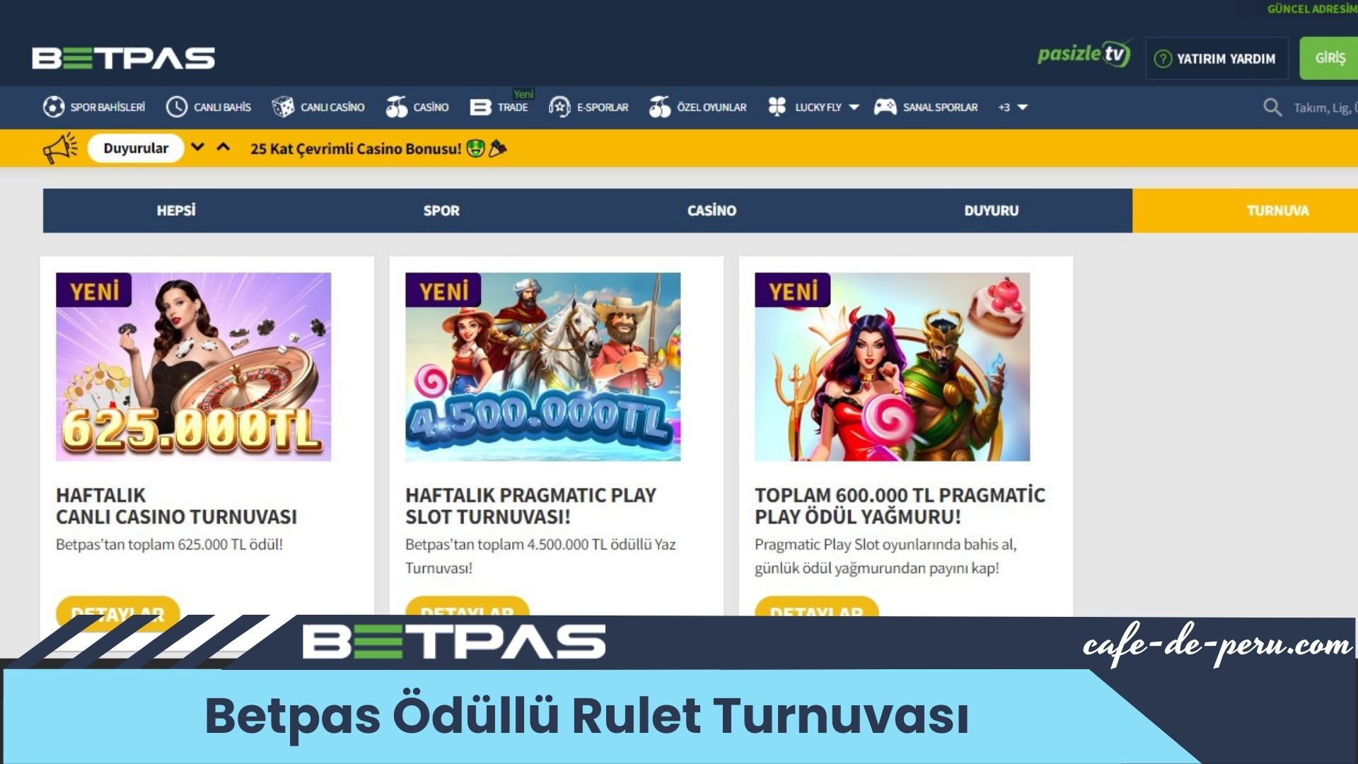 Betpas Ödüllü Rulet Turnuvası